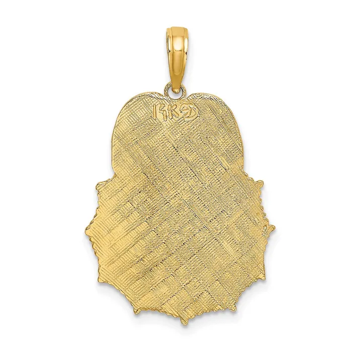 Goldia Charm Necklaces 14k Yellow Gold FIREFIGHTER FIRE DEPT Badge Charm