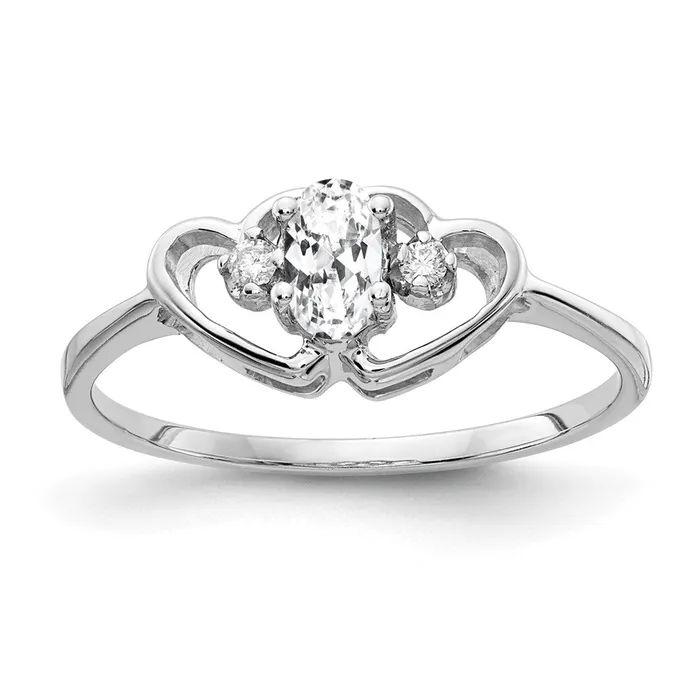 Goldiacom Rings 14k White Gold 5x3mm Oval Cubic Zirconia VS Real Diamond ring Goldiacom Rings 14k White Gold 5x3mm Oval Cubic Zirconia VS Real Diamond ring