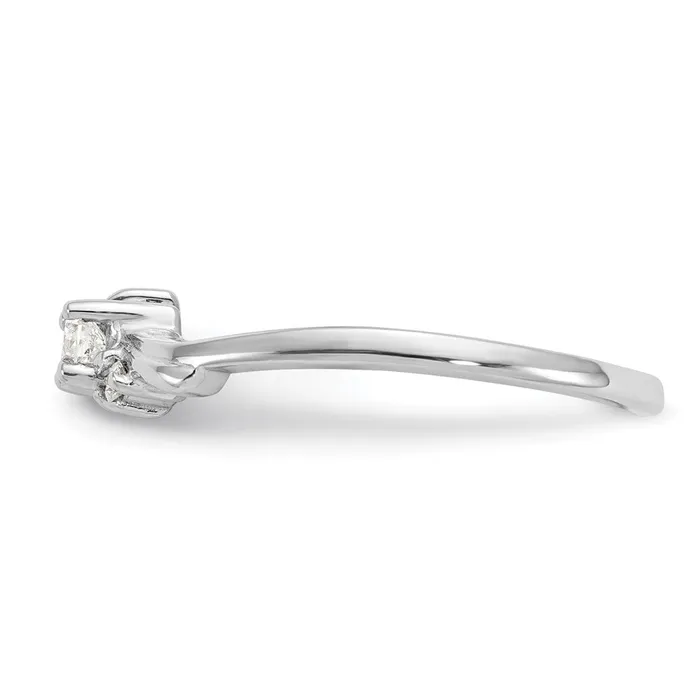 Goldiacom Rings 14k White Gold VS Real Diamond ring