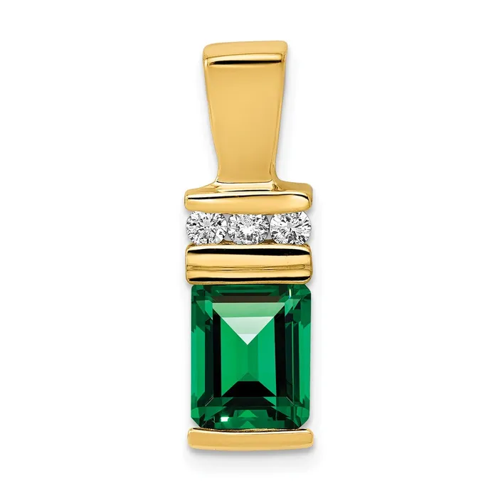 Goldia Earrings 14k Yellow Gold 8x6mm Emerald Cut Mount St Helens A Diamond Slide Goldia Earrings 14k Yellow Gold 8x6mm Emerald Cut Mount St Helens A Diamond Slide