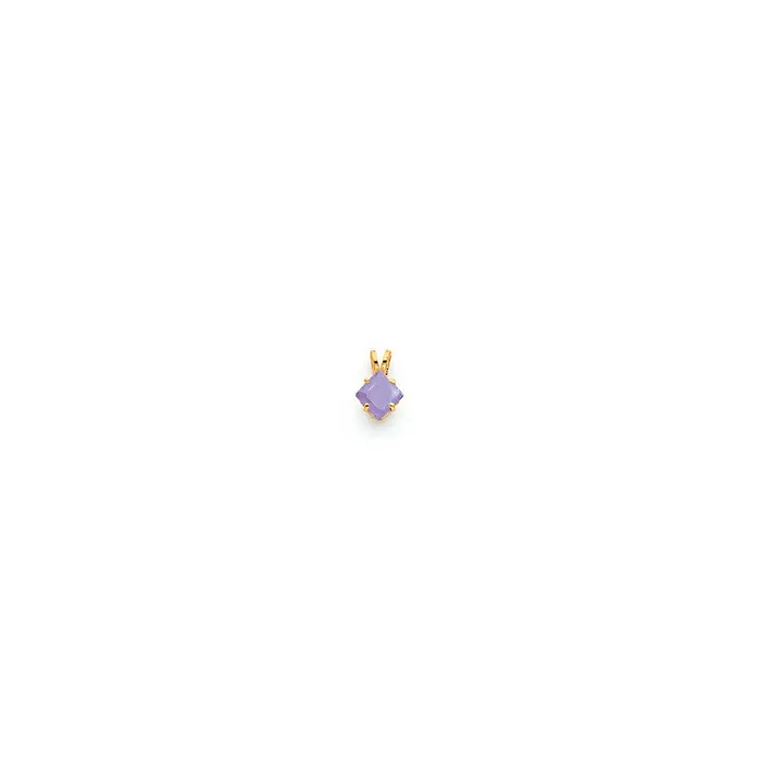 Goldia Necklaces 14k Yellow Gold 5mm Princess Cut Tanzanite pendant