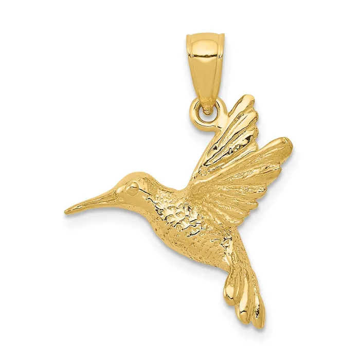 Goldia PreStyled Sets 14k Yellow Gold Hummingbird Pendant