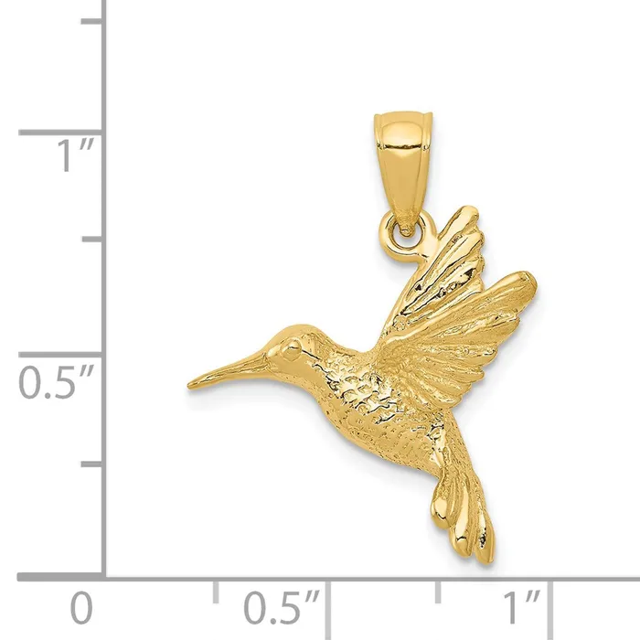 Goldia PreStyled Sets 14k Yellow Gold Hummingbird Pendant