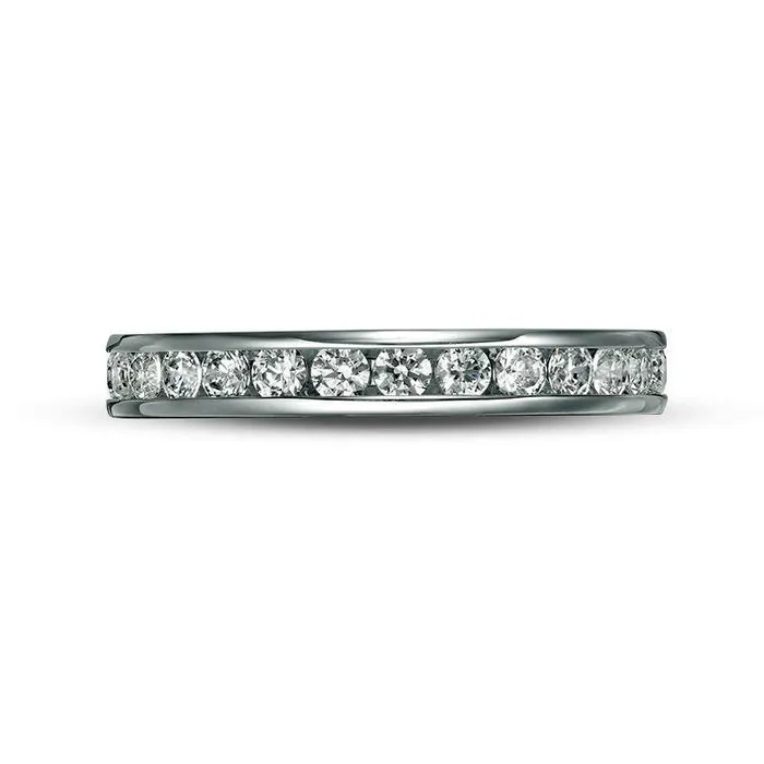 Goldia Rings 10 CT TW Natural Diamond Eternity Band in Solid 14K White Gold HSI2 Goldia Rings 10 CT TW Natural Diamond Eternity Band in Solid 14K White Gold HSI2