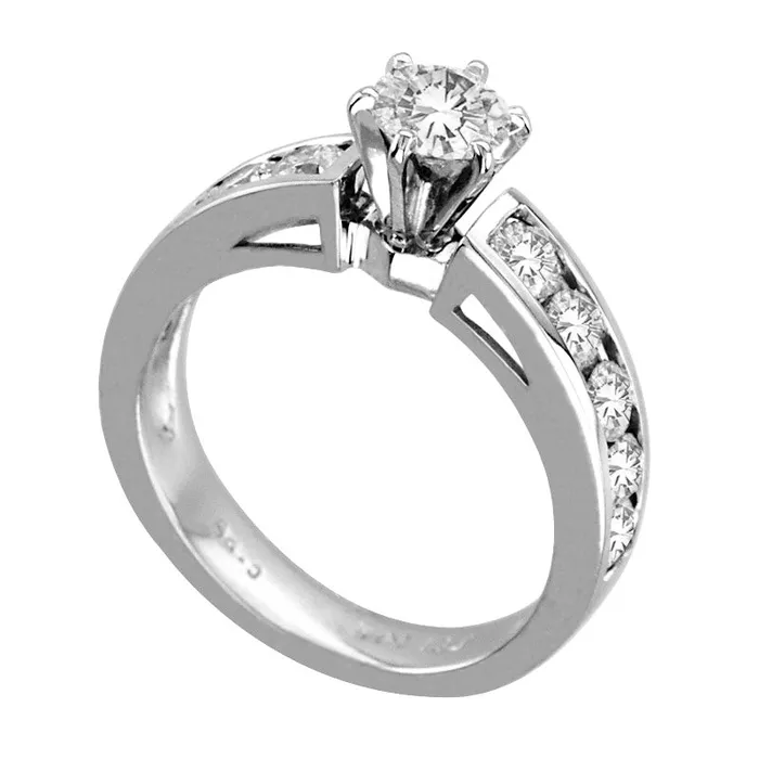 Goldia Rings 15 CT TW Natural Diamond Engagement Ring in Solid 14K White Gold Goldia Rings 15 CT TW Natural Diamond Engagement Ring in Solid 14K White Gold