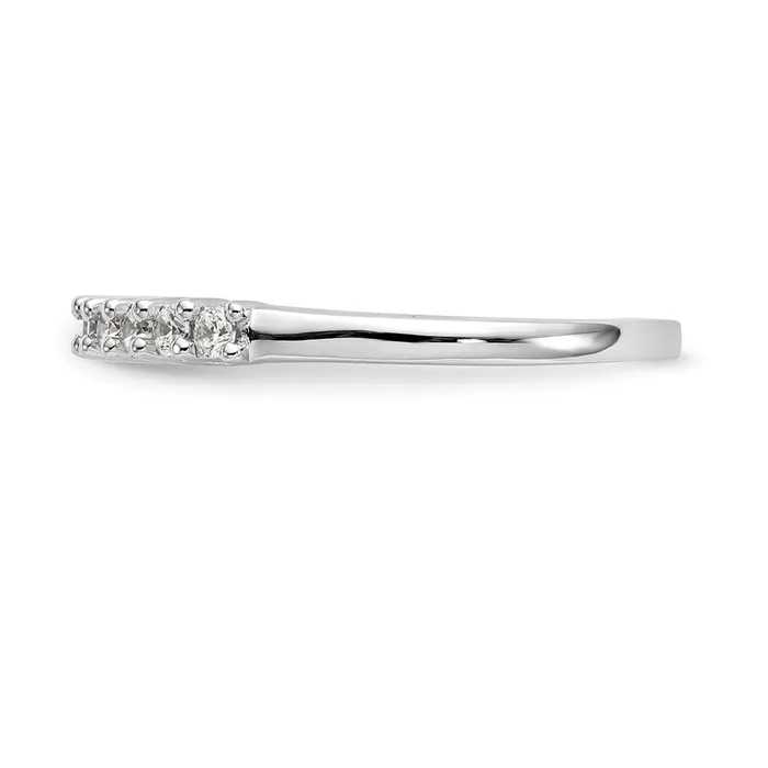 Goldia Rings 14k White Gold 11Stone Shared Prong 13 carat Complete Round Diamond Band