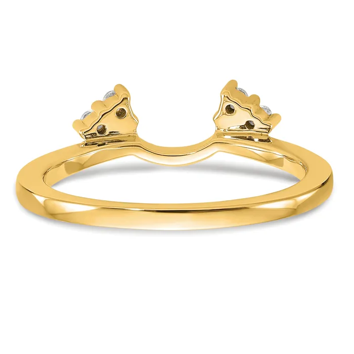 Goldia Rings 14k Yellow Gold 18 Ct Lab Grown Diamond VSSI G Ring Wrap