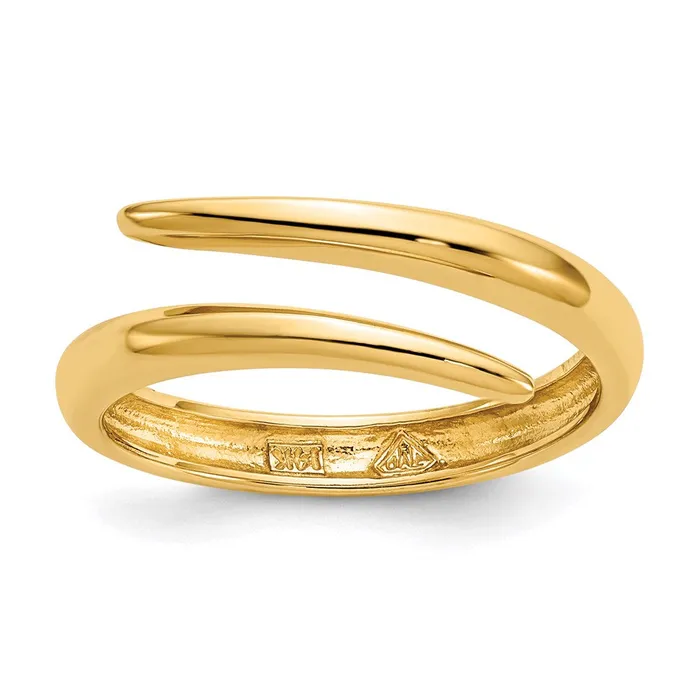 Goldia Rings 14K Yellow Gold Polished Bypass Ring