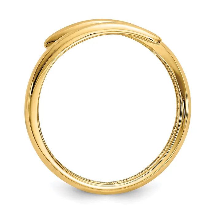 Goldia Rings 14K Yellow Gold Polished Bypass Ring
