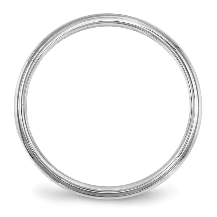 Goldia Rings Solid 10K White Gold 25mm Half Round with Edge MensWomens Wedding Band Ring Size 55 Goldia Rings Solid 10K White Gold 25mm Half Round with Edge MensWomens Wedding Band Ring Size 55