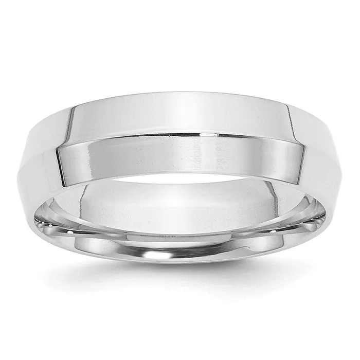 Goldia Rings Solid 10K White Gold 6mm Knife Edge Comfort Fit MensWomens Wedding Band Ring Size 8 Goldia Rings Solid 10K White Gold 6mm Knife Edge Comfort Fit MensWomens Wedding Band Ring Size 8