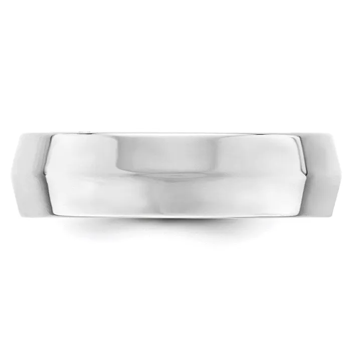 Goldia Rings Solid 10K White Gold 6mm Knife Edge Comfort Fit MensWomens Wedding Band Ring Size 8 Goldia Rings Solid 10K White Gold 6mm Knife Edge Comfort Fit MensWomens Wedding Band Ring Size 8