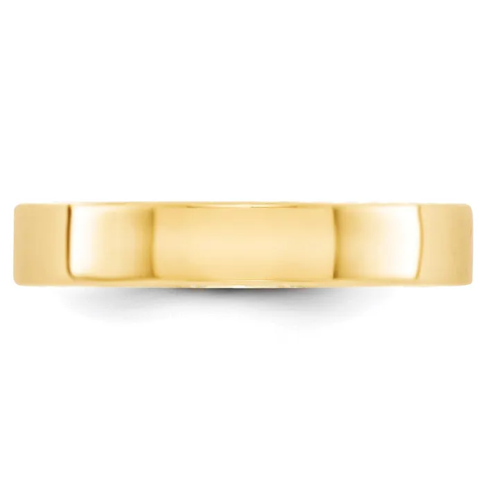 Goldia Rings Solid 10K Yellow Gold 4mm Light Weight Flat MensWomens Wedding Band Ring Size 9 Goldia Rings Solid 10K Yellow Gold 4mm Light Weight Flat MensWomens Wedding Band Ring Size 9