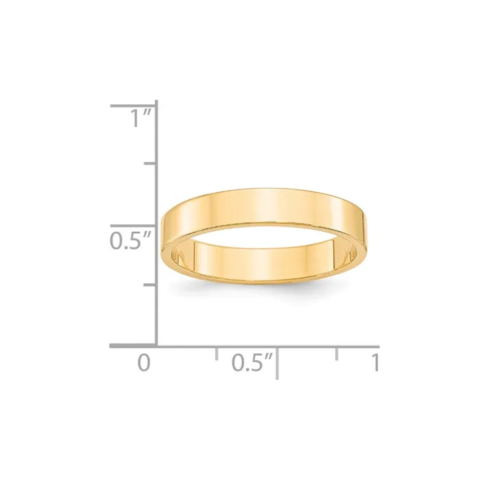 Goldia Rings Solid 10K Yellow Gold 4mm Light Weight Flat MensWomens Wedding Band Ring Size 9 Goldia Rings Solid 10K Yellow Gold 4mm Light Weight Flat MensWomens Wedding Band Ring Size 9