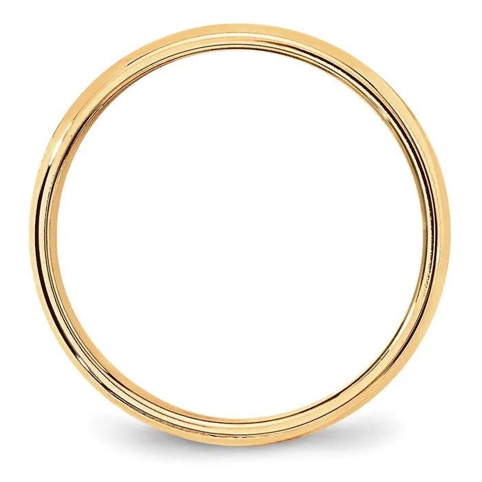 Goldia Rings Solid 10K Yellow Gold 6mm Light Weight Milgrain Half Round MensWomens Wedding Band Ring Size 135 Goldia Rings Solid 10K Yellow Gold 6mm Light Weight Milgrain Half Round MensWomens Wedding Band Ring Size 135