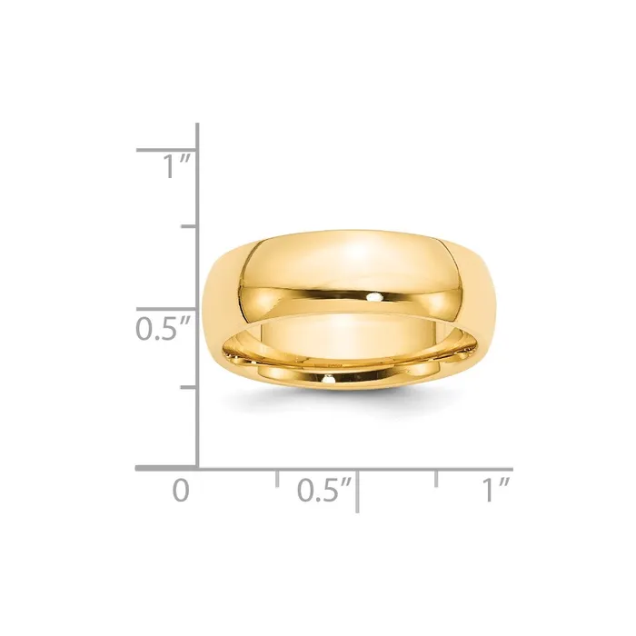 Goldia Rings Solid 10K Yellow Gold 7mm Comfort Fit MensWomens Wedding Band Ring Size 65 Goldia Rings Solid 10K Yellow Gold 7mm Comfort Fit MensWomens Wedding Band Ring Size 65