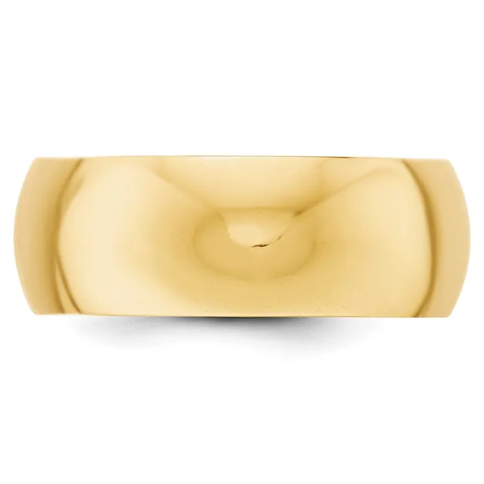 Goldia Rings Solid 10K Yellow Gold 8mm HalfRound Wedding MensWomens Wedding Band Ring Size 10 Goldia Rings Solid 10K Yellow Gold 8mm HalfRound Wedding MensWomens Wedding Band Ring Size 10