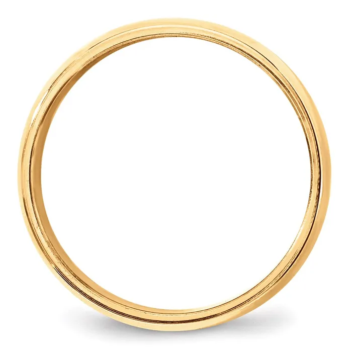 Goldia Rings Solid 10K Yellow Gold 8mm Milgrain Half Round MensWomens Wedding Band Ring Size 11 Goldia Rings Solid 10K Yellow Gold 8mm Milgrain Half Round MensWomens Wedding Band Ring Size 11