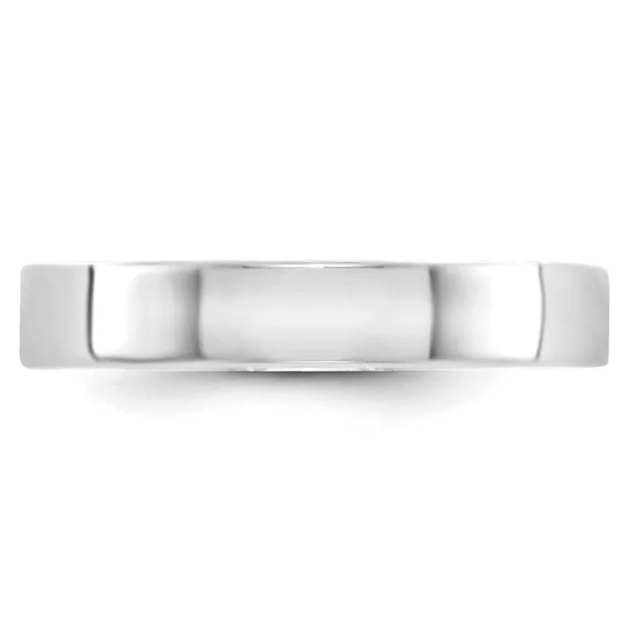 Goldia Rings Solid 14K White Gold 4mm Light Weight Flat MensWomens Wedding Band Ring Size 11 Goldia Rings Solid 14K White Gold 4mm Light Weight Flat MensWomens Wedding Band Ring Size 11