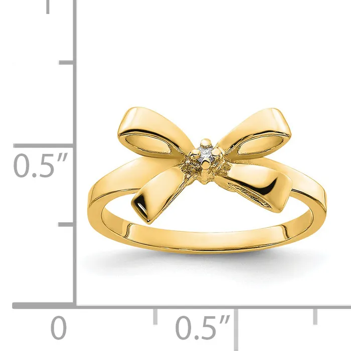 Goldia Rings Solid 14k Yellow Gold VS Simulated CZ Ring