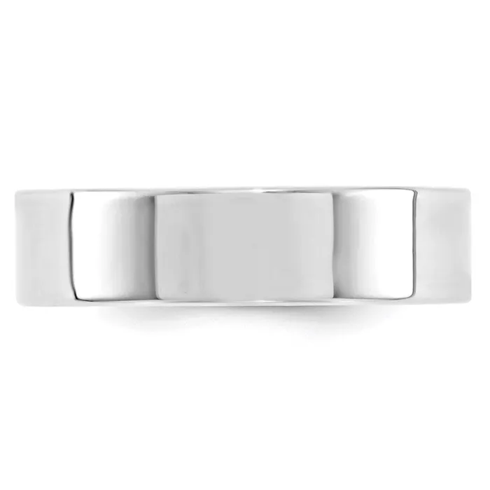 Goldia Rings Solid 18K White Gold 6mm Standard Flat Comfort Fit MensWomens Wedding Band Ring Size 115 Goldia Rings Solid 18K White Gold 6mm Standard Flat Comfort Fit MensWomens Wedding Band Ring Size 115