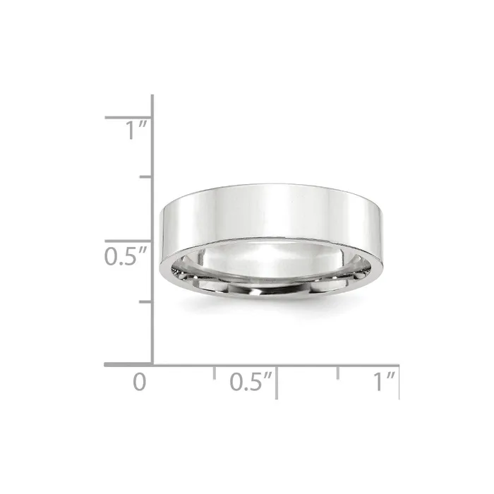 Goldia Rings Solid 18K White Gold 6mm Standard Flat Comfort Fit MensWomens Wedding Band Ring Size 115 Goldia Rings Solid 18K White Gold 6mm Standard Flat Comfort Fit MensWomens Wedding Band Ring Size 115