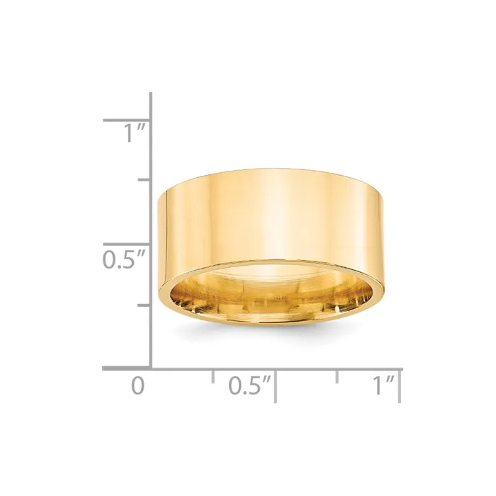 Goldia Rings Solid 18K Yellow Gold 10mm Standard Flat Comfort Fit MensWomens Wedding Band Ring Size 45 Goldia Rings Solid 18K Yellow Gold 10mm Standard Flat Comfort Fit MensWomens Wedding Band Ring Size 45