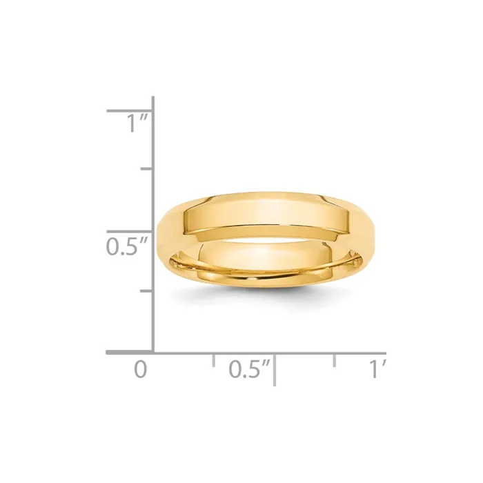 Goldia Rings Solid 18K Yellow Gold 5mm Bevel Edge Comfort Fit MensWomens Wedding Band Ring Size 55 Goldia Rings Solid 18K Yellow Gold 5mm Bevel Edge Comfort Fit MensWomens Wedding Band Ring Size 55