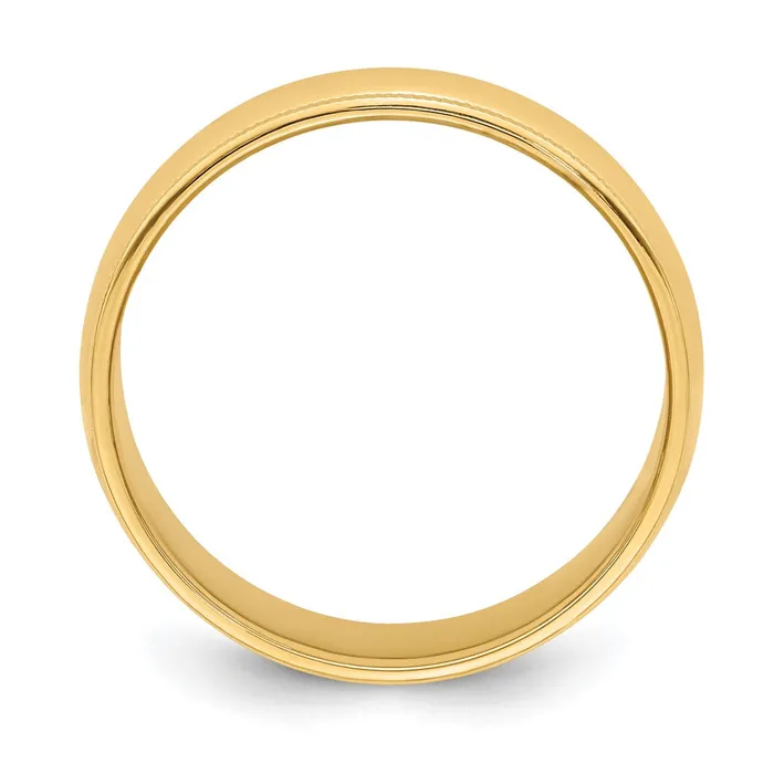 Goldia Rings Solid 18K Yellow Gold 6mm Milgrain HalfRound Wedding MensWomens Wedding Band Ring Size 6 Goldia Rings Solid 18K Yellow Gold 6mm Milgrain HalfRound Wedding MensWomens Wedding Band Ring Size 6
