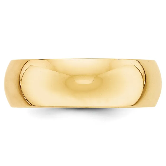 Goldia Rings Solid 18K Yellow Gold 7mm HalfRound Wedding MensWomens Wedding Band Ring Size 105 Goldia Rings Solid 18K Yellow Gold 7mm HalfRound Wedding MensWomens Wedding Band Ring Size 105
