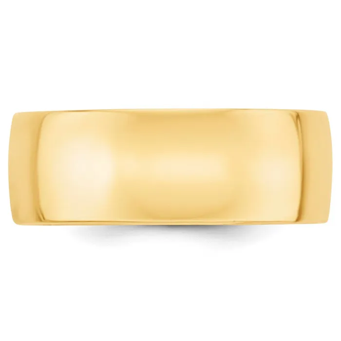 Goldia Rings Solid 18K Yellow Gold 8mm Light Weight Comfort Fit MensWomens Wedding Band Ring Size 10 Goldia Rings Solid 18K Yellow Gold 8mm Light Weight Comfort Fit MensWomens Wedding Band Ring Size 10
