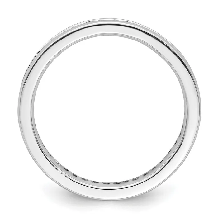 Goldia Rings Sterling Silver Stackable Expressions Polished Created Sapphire Ring