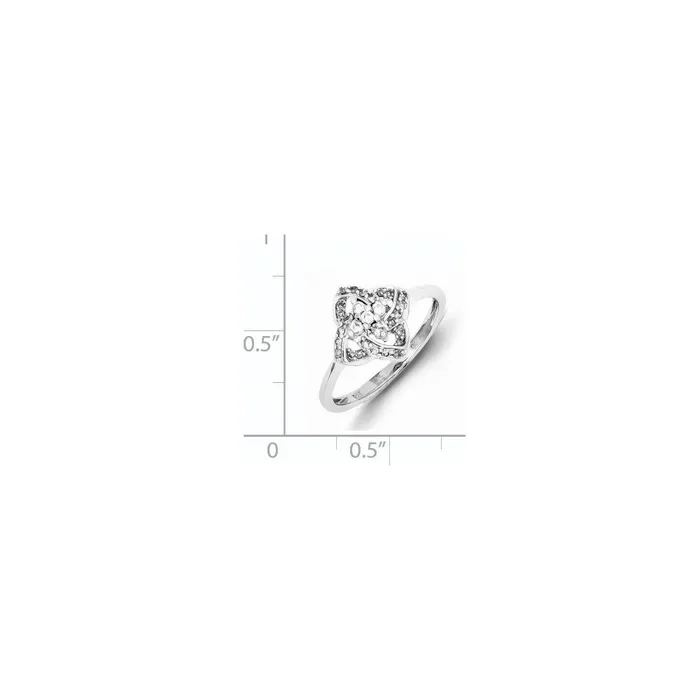 Goldia Rings Sterling Silver u0026 Diamond Ring