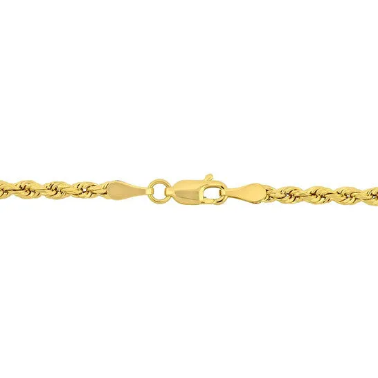 JMS always Bracelets Original AMOUR Rope Chain Bracelet In 14K Yellow Gold 3 Mm75 Inch JMS always Bracelets Original AMOUR Rope Chain Bracelet In 14K Yellow Gold 3 Mm75 Inch