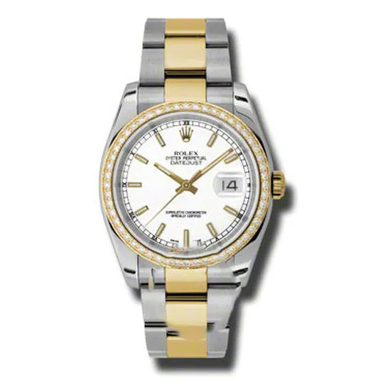 JMS always Bracelets Original Rolex Oyster Perpetual Datejust 36 White Dial Stainless Steel and 18K Yellow Gold Bracelet Automatic Ladies Watch 116243WSO JMS always Bracelets Original Rolex Oyster Perpetual Datejust 36 White Dial Stainless Steel and 18K Yellow Gold Bracelet Automatic Ladies Watch 116243WSO