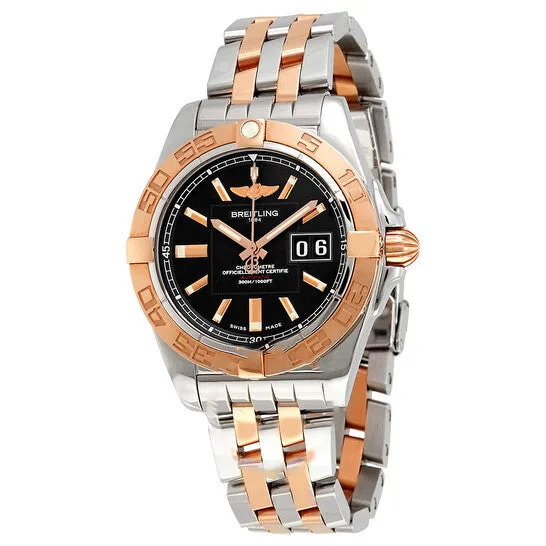 JMS always Earrings Original Breitling Galactic 41 Black Dial Steel and 18K Rose Gold Automatic Mens Watch C49350L2BA09 JMS always Earrings Original Breitling Galactic 41 Black Dial Steel and 18K Rose Gold Automatic Mens Watch C49350L2BA09
