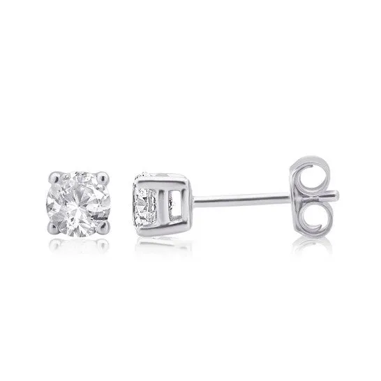JMS always Earrings Original DiamondMuse 125 Carat TW Round White Diamond Sterling Silver Stud Earrings for Women JMS always Earrings Original DiamondMuse 125 Carat TW Round White Diamond Sterling Silver Stud Earrings for Women