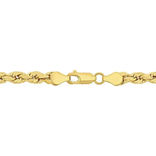 JMS always Necklaces Original AMOUR 18 Inch Rope Chain Necklace In 10K Yellow Gold 5 Mm JMS always Necklaces Original AMOUR 18 Inch Rope Chain Necklace In 10K Yellow Gold 5 Mm