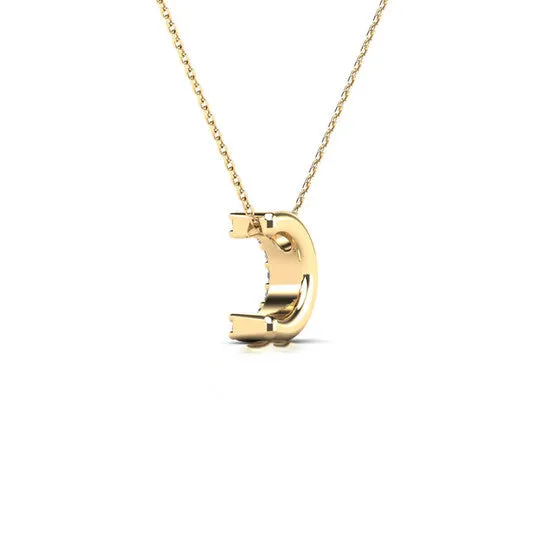 JMS always Necklaces Original Maulijewels 010 Carat Natural Round White Diamond Initial C Pendant Necklace In 14K Solid Yellow Gold With 18 Cable Chain JMS always Necklaces Original Maulijewels 010 Carat Natural Round White Diamond Initial C Pendant Necklace In 14K Solid Yellow Gold With 18 Cable Chain