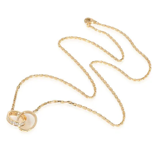 JMS always Necklaces Original PreOwned Cartier Love Interlocking Circle Necklace in 18k Yellow Gold 022 CTW JMS always Necklaces Original PreOwned Cartier Love Interlocking Circle Necklace in 18k Yellow Gold 022 CTW