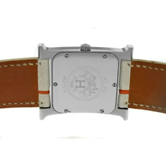JMS always Original Preowned Hermes H Quartz White Dial Unisex Watch HH1510 Watches