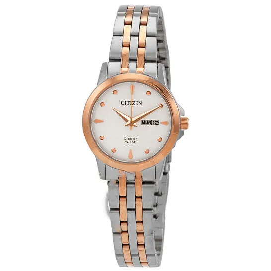 JMS always Rings Original Citizen Quartz Silver Dial Twotone Ladies Watch EQ060553A JMS always Rings Original Citizen Quartz Silver Dial Twotone Ladies Watch EQ060553A