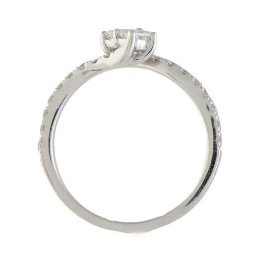 JMS always Rings Original LB Exclusive 14K White Gold 075 ct Diamond Curved Engagement Ring JMS always Rings Original LB Exclusive 14K White Gold 075 ct Diamond Curved Engagement Ring