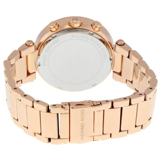 JMS always Rings Original Michael Kors Parker Chronograph Rose Goldtone Ladies Watch MK5491 JMS always Rings Original Michael Kors Parker Chronograph Rose Goldtone Ladies Watch MK5491