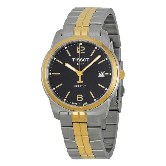 JMS always Rings Original Tissot PR100 Black Dial Twotone Mens Watch T0494102205701 JMS always Rings Original Tissot PR100 Black Dial Twotone Mens Watch T0494102205701