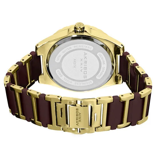 JMS always Watches Original Akribos XXIV Our Products Quartz Brown Dial Ladies Watch P50114 JMS always Watches Original Akribos XXIV Our Products Quartz Brown Dial Ladies Watch P50114