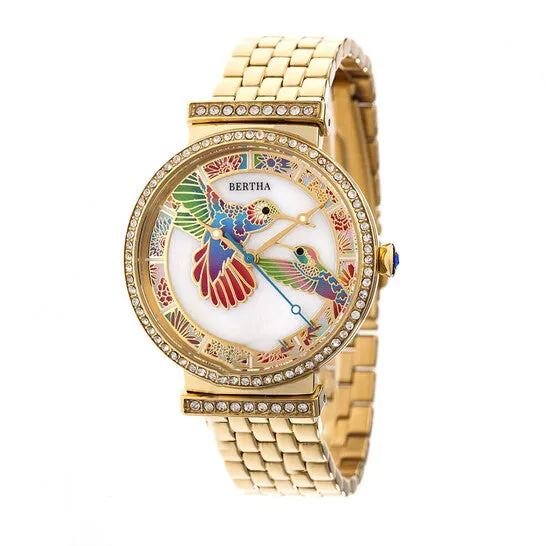 JMS always Watches Original Bertha Emily Crystal Ladies Watch BR7802