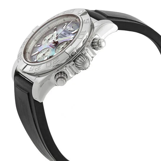 JMS always Watches Original Breitling Chronomat 44 Mother Of Pearl Dial Black Rubber Mens Watch AB011012G685BKPT3 JMS always Watches Original Breitling Chronomat 44 Mother Of Pearl Dial Black Rubber Mens Watch AB011012G685BKPT3