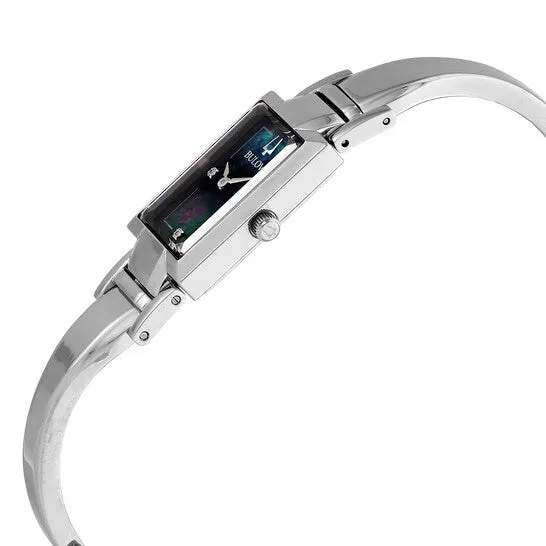 JMS always Watches Original Bulova Classic Quartz Black Mother of Pearl Dial Ladies Watch 96P209 JMS always Watches Original Bulova Classic Quartz Black Mother of Pearl Dial Ladies Watch 96P209
