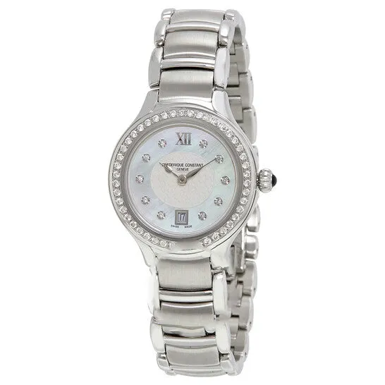 JMS always Watches Original Frederique Constant Classics Mother f Pearl Diamond Dial Ladies Watch FC220WHD2ERD6B